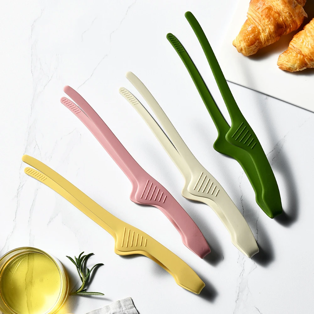 1/4 pièces pinces alimentaires BBQ pince à épiler pince Silicone Portable pour pique-nique Barbecue cuisine pinces de cuisine ustensiles de cuisine accessoires