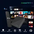 Android TV Box T8 Android 14 Dual Wifi 2.4G e 5G Google Voice Ram 4GB 8GB Rom 64GB 128GB Lettore multimediale 3D 8K Video 4K Set Top Box