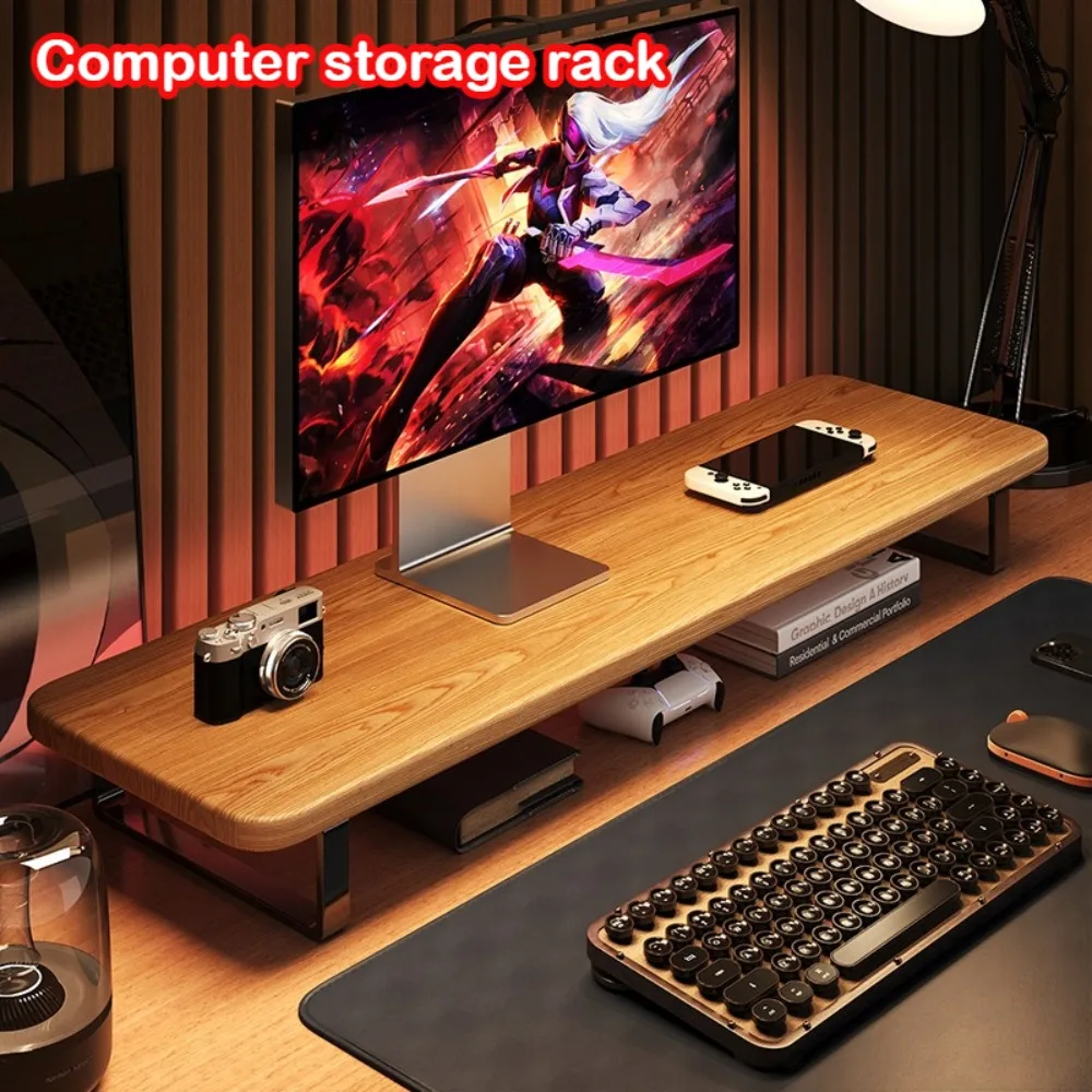 Supporto per altezza monitor per computer Camera per e-sport Rack di archiviazione per desktop Rack di archiviazione per desktop Supporto per laptop esteso per tavolo da camera da letto