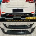 Auto Paraurti Posteriore Labbro Per VW Golf MK7 MK7.5 GTI GTD GTE TSI TDI R-Line (Non Per R) 2013-2019 Diffusore Spoiler Splitter Kit