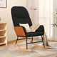 Chaise à bascule en tissu noir, meubles de salon et de chambre à coucher, chaises à bascule noires