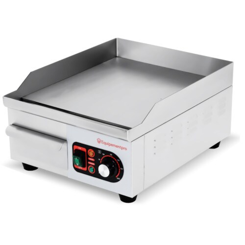 Elektrische Profi-Plancha 36 cm – 2000 W – Gleichmäßige Hitzeverteilung, aus Edelstahl – Equipementpro Image