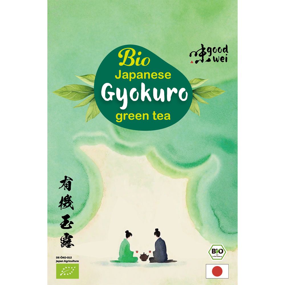 Good wei Tè verde ombra Gyokuro BIO - Specialità di giapponese 120 g