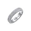 Elli Glas Kristalle Weiß Elegant 925 Sterling Silber 54 Damen