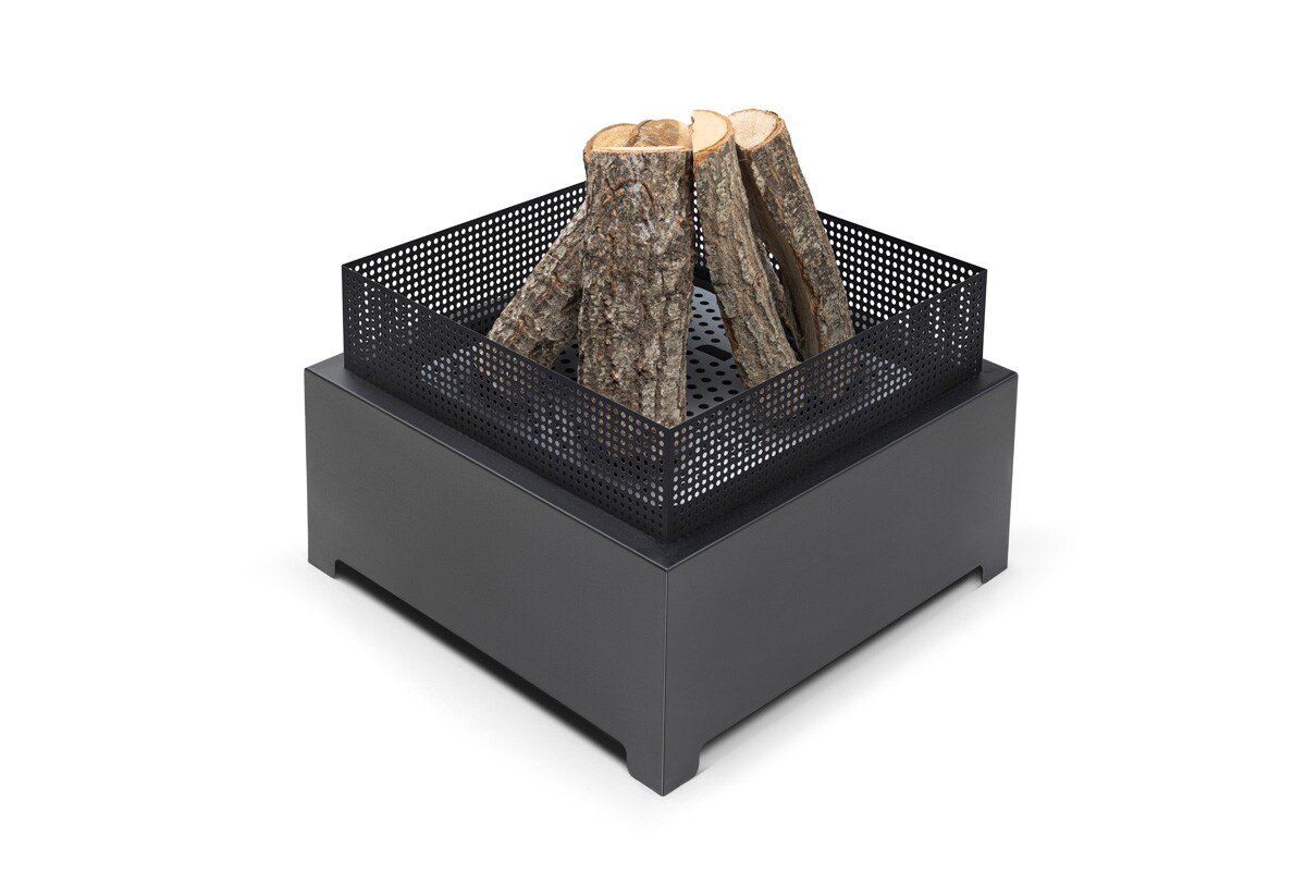 The Favilla Feuerschale aus Stahl, schwarz – Wetterfest & sofort einsatzbereit 16 kg, 55x55 cm Image