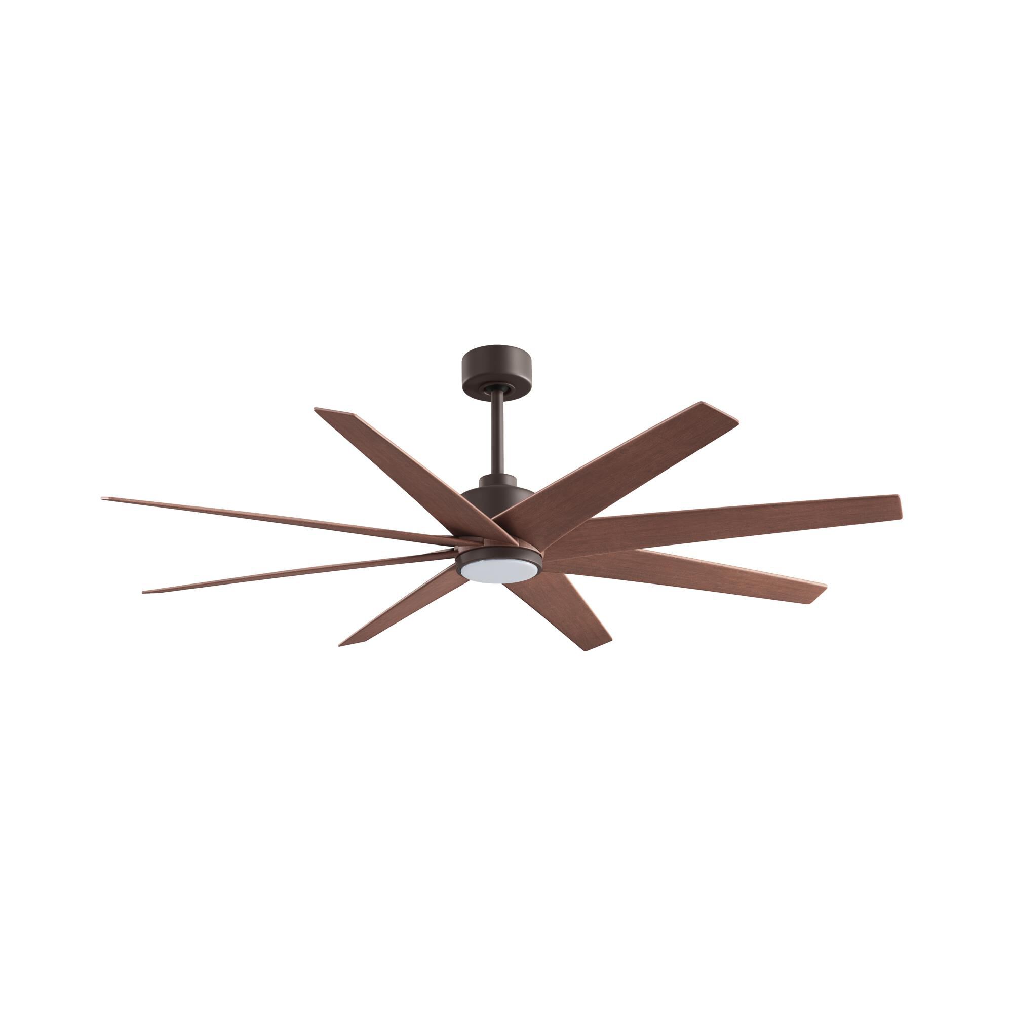 Matthews Fan Company Ariella Outdoor Rated 64 Inch Ceiling Fan with Light Kit - ANLK-TB-WN-64
