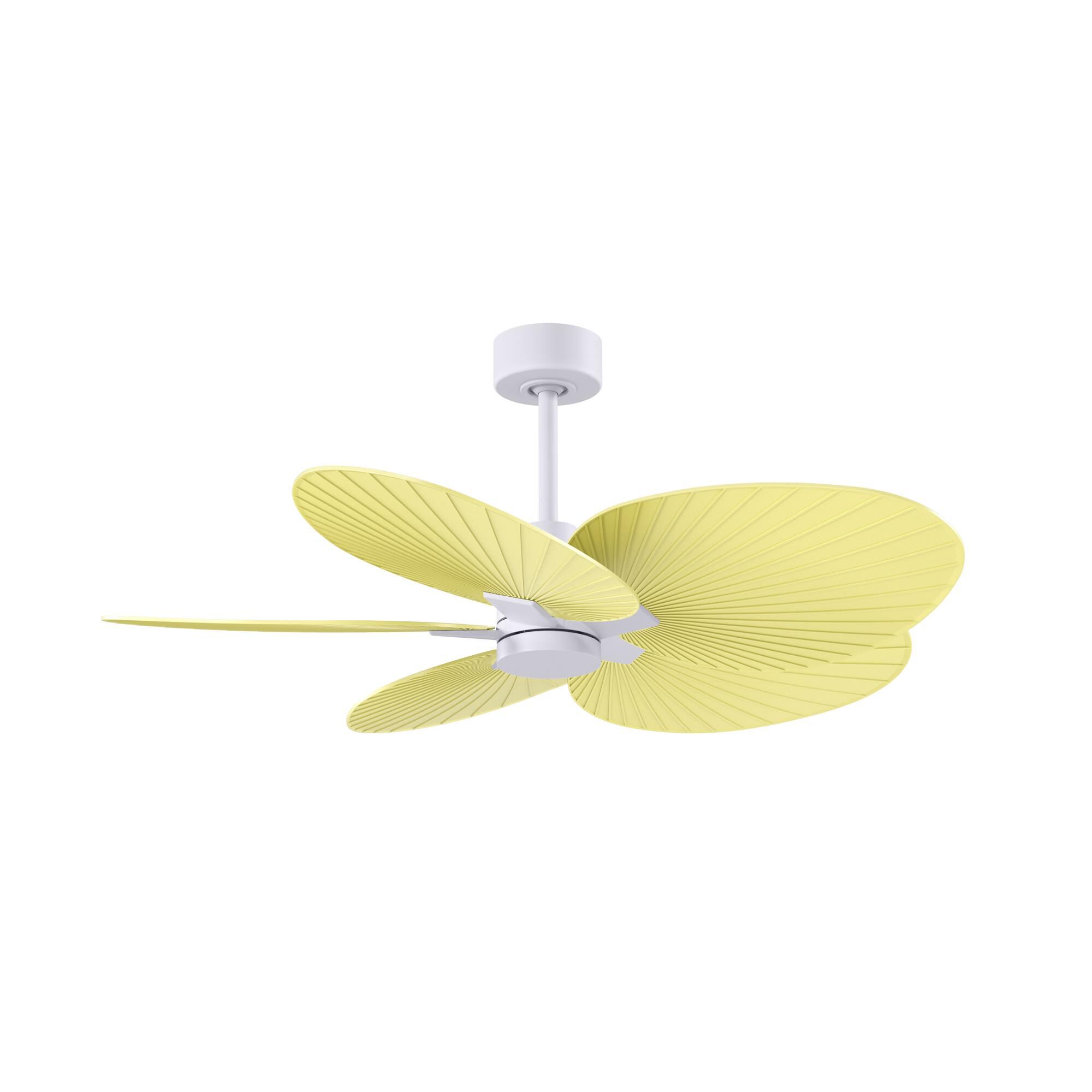 Matthews Fan Company Alessandra Tropical 48 Inch Ceiling Fan - AKTP-MWH-YE