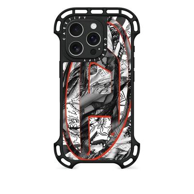 X Casetify Moulded Iphone 16 Pro Max Case - Black - DIESEL Cases