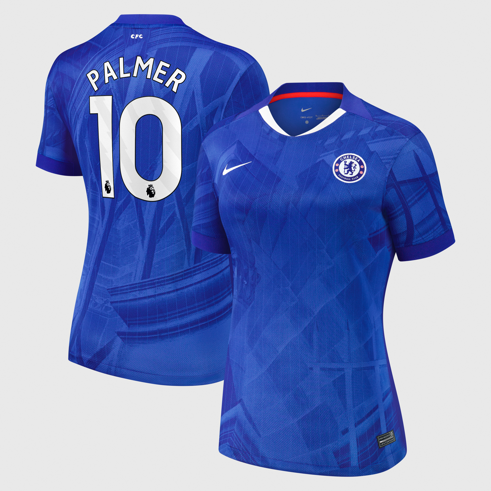 Chelsea Nike Stadion Heimtrikot 2025-26 - Damen mit Aufdruck Palmer 10 Image