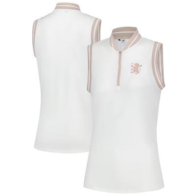 Aston Villa adidas Golf Ultimate ärmelloses Poloshirt – Weiß – Damen Image