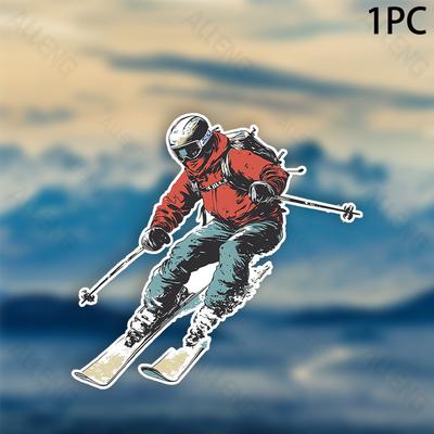 TEMU 1pc Alleng Enthusiast Pvc Decal - Die-cut Applique For & Metal - -, For Car & Laptop Decoration Image