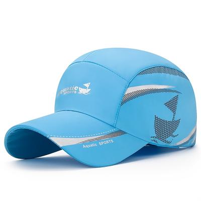 TEMU Summer Lightweight Breathable Sun Protection Quick-dry Hat Outdoor Fishing Printed Small Boat Baseball Image
