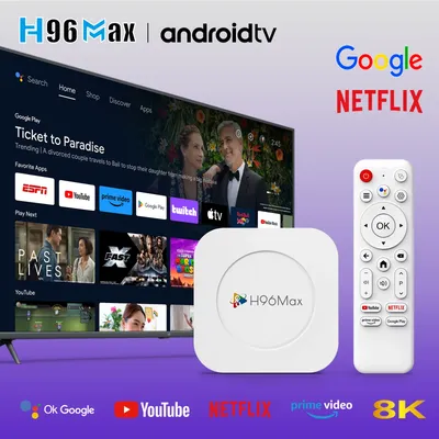 2025 New H96 MAX M1 PLUS 3528 Smart TV Box Android 14 Smart TV Box Android14 4GB 128GB Wifi6 BT 4K HD Google Voice Media Player