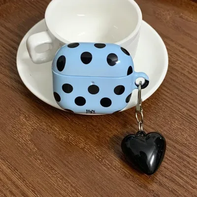 [A229] Niche einfache blaue Polka Dot Airpods4 Schutzhülle Airpod3 ist geeignet für Apple Pro Kopfhörerhülle zweite Image