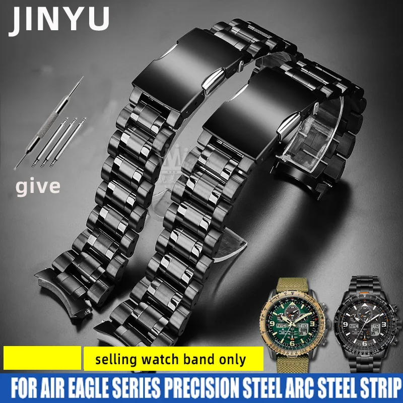Hochwertiges Edelstahl armband für Citizen Skyhawk Jy8074 Jy8085 Evangelion Eva Co Branded Herren Metall 22mm Uhren armband Image