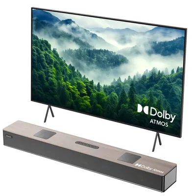 Hiwill A502 Soundbar-Subwoofer-Lautsprecher-Kit 5.2.2 Dolby Atmos 5 Vollfrequenz-Surround-Sound-System mit integrierten Dual-Bass-Lautsprechern Image