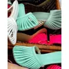 Runde Zehen Riemchen Käfig Schuhe Frauen schlüpfen auf hohle dünne Absätze schmale Band Sandalen rosa Silber lila Maultiere Schuhe Größe 45