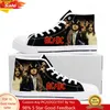 A-AC High Top Hochwertige SneakersVintage Rock D-DC Männer Frauen Teenager Canvas Sneaker Lässige leichte Schuhe Individueller Schuh