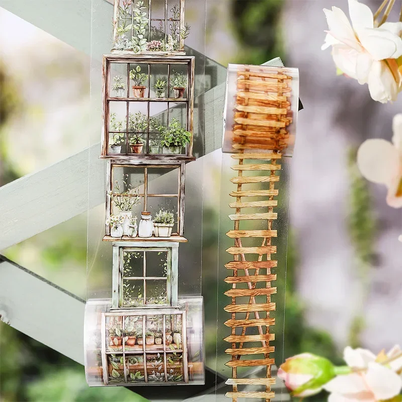 1 Rolle 2 m AgAinst The Wall, dekorative Gartenmaterialien, Gartenbedarf, geheime blühende Rankenbefestigungen, PET-Klebeband Image