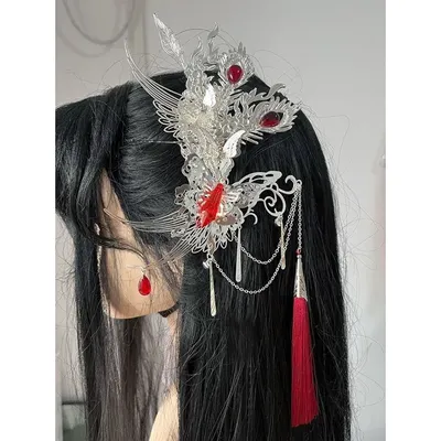 Heaven Officials Blessing Hua Cheng Cosplay Streamer Kopfbedeckung Huacheng Dance Stage Erwachsene Ancient Tian Guan Ci Fu Image
