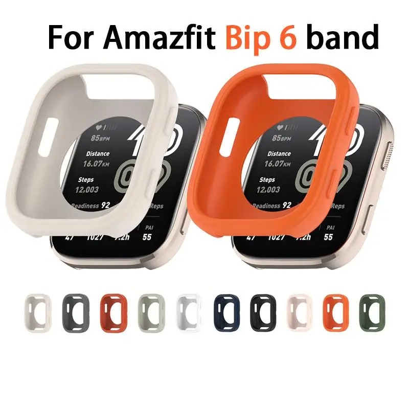 Silikonhülle für Amazfit Bip 6, Zubehör, Gürtel, Rundum, weich, stoßfest, schützende Stoßstangen-Rahmenschale für Amazfit Bip6-Abdeckung Image