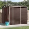 Abri de jardin marron 191x215x198 cm, en acier galvanisé, décoration de jardin extérieur, rangement extérieur, salle à outils