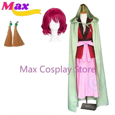 Max Anime Prinzessin Yona der Morgenröte Prinzessin Kleid Umhang Frauen Cosplay Kostüm Outfits Full Image