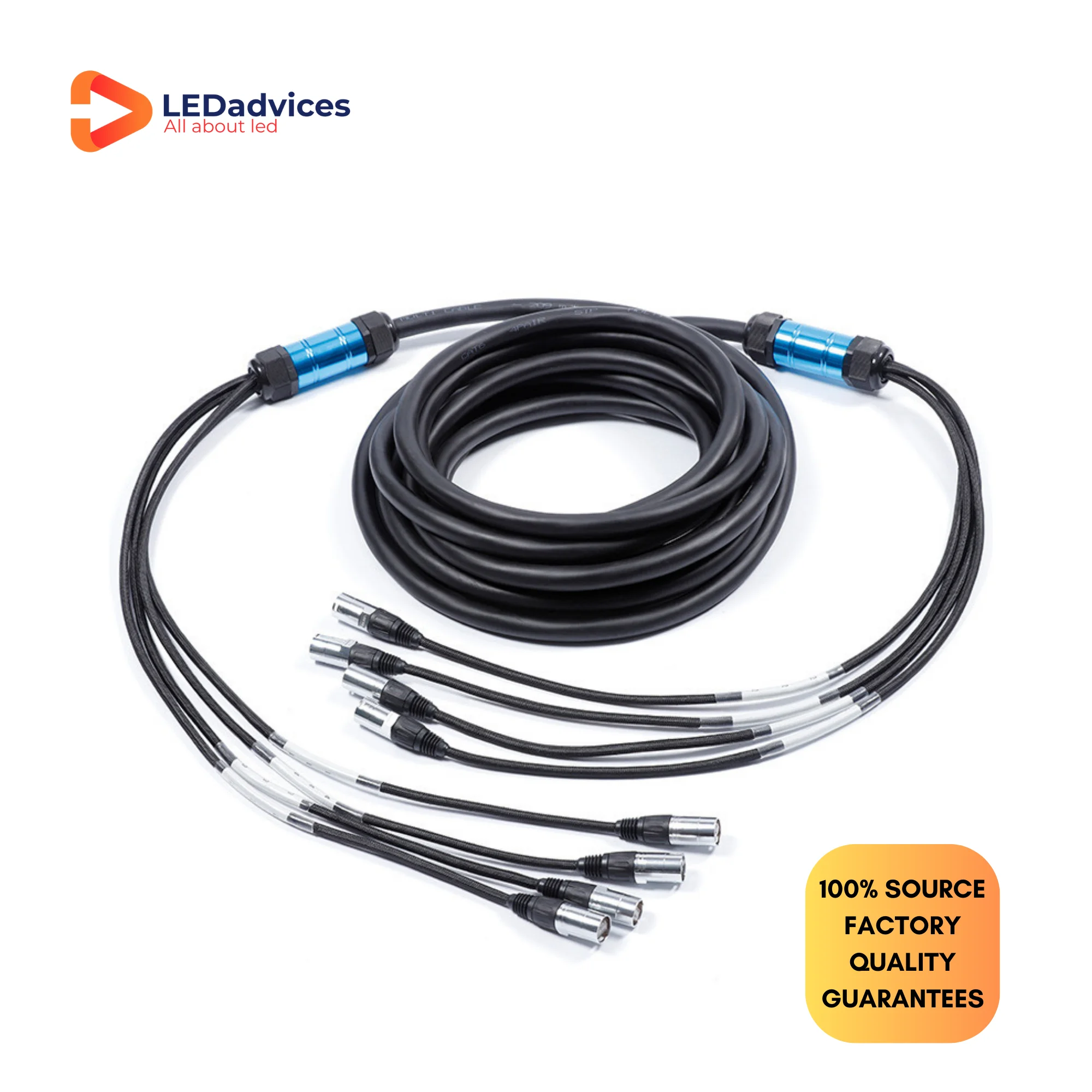 4 mehr kanal ige cat6 3m schlangen kabel für av events sf/utp doppels child mehr strang iges rj45 gigabit aus rj45 Image