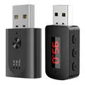 Mini USB Power Car Kit Bluetooth-compatibile vivavoce chiamata adattatore Audio per auto adattatore