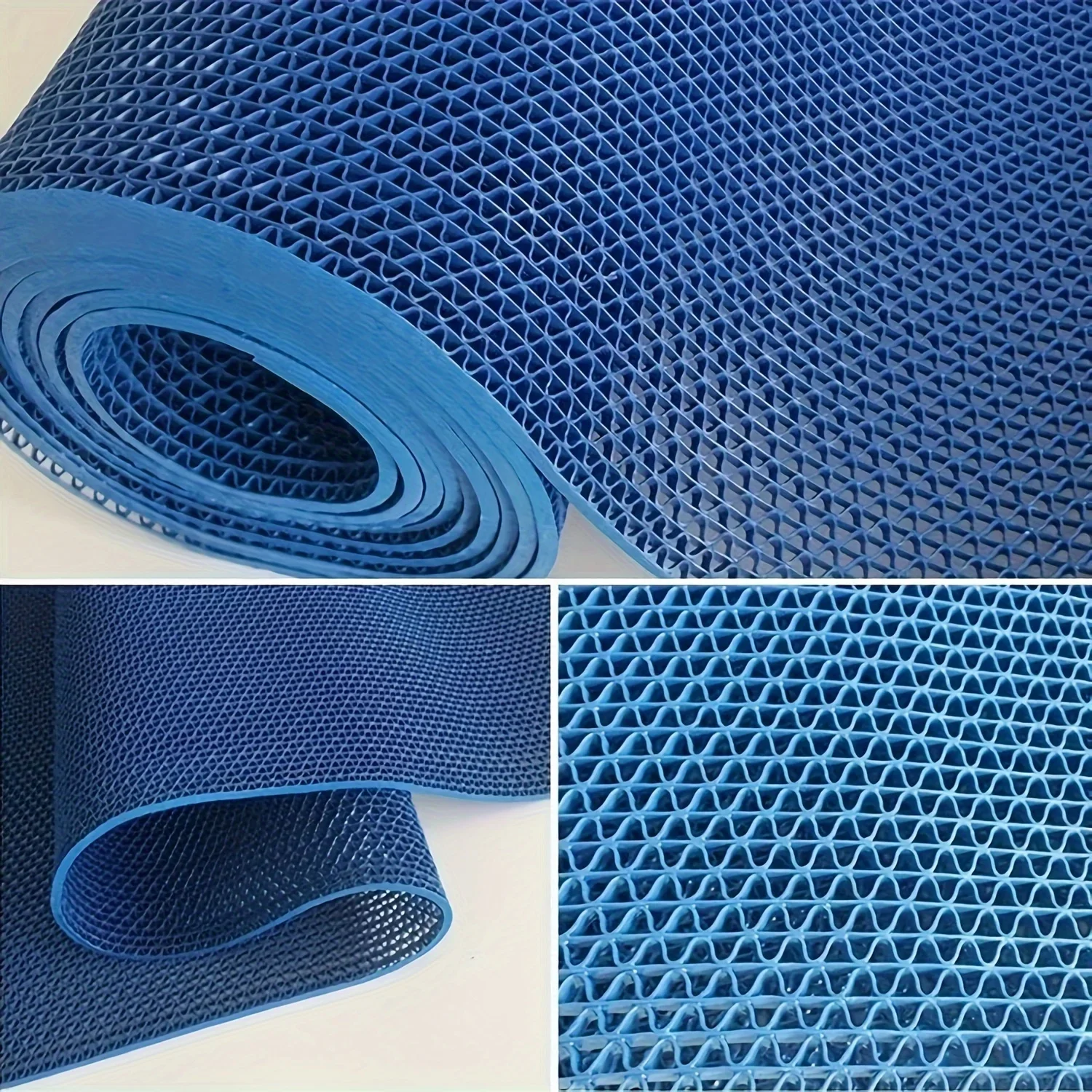 Non-slip PVC Bathroom Mat Hollow Design for Kitchen Entrance and Outdoor Commercial Use Durable and Easy To Clean
