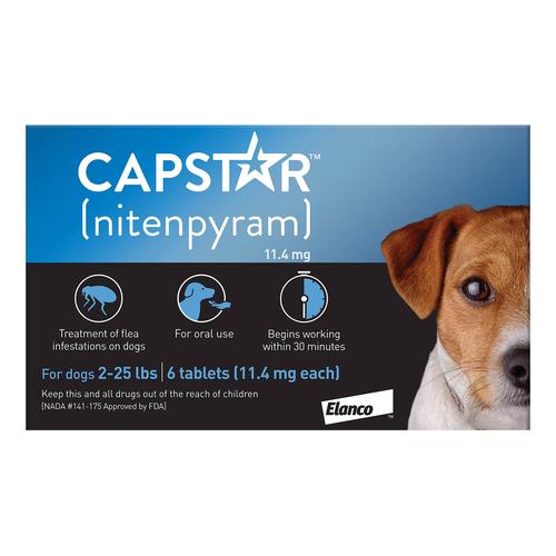 Capstar Kleiner Hund 11mg 2-25 Lbs Blau 12 Tabletten