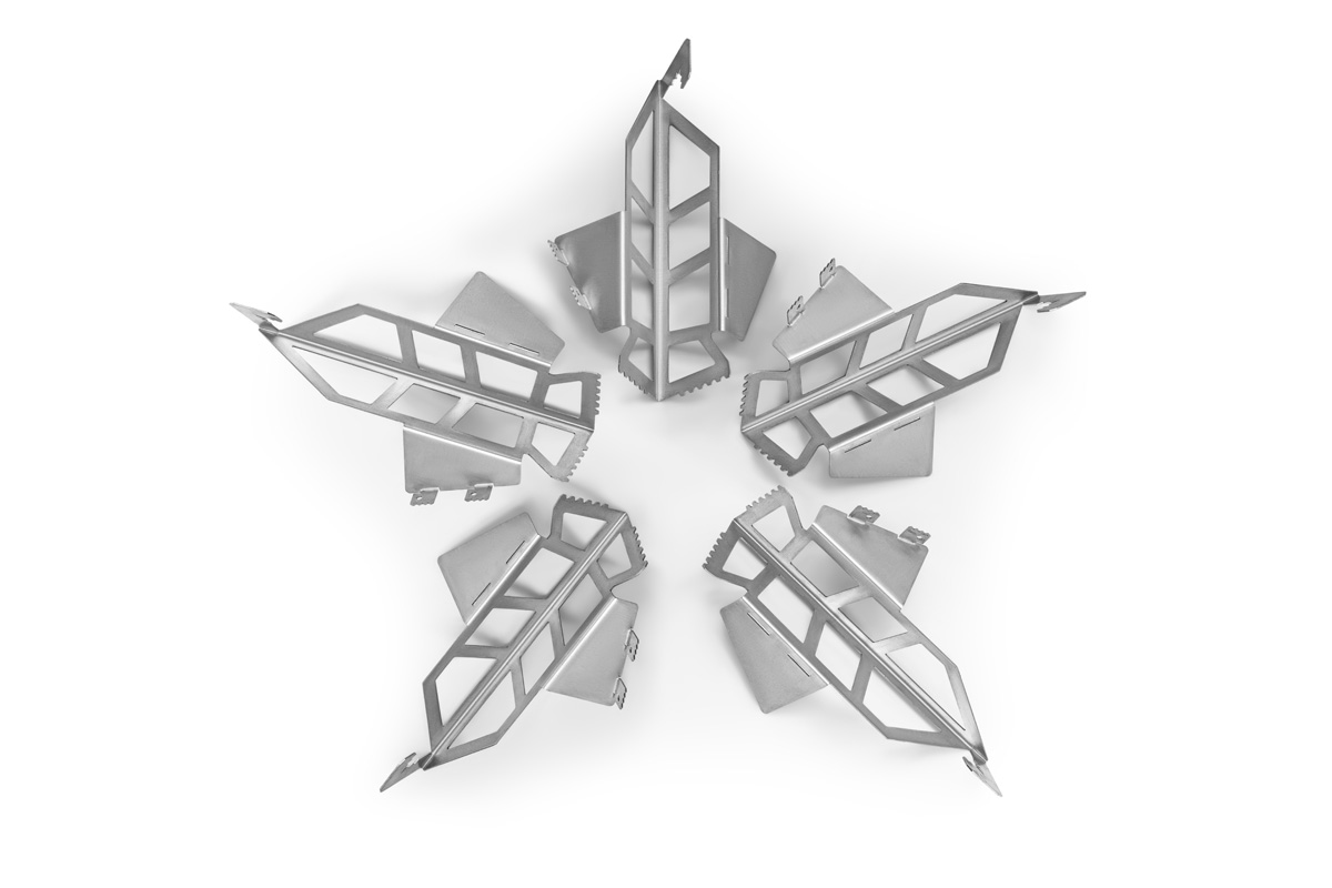 Picknickkocher Edelstahl rostfrei – Campstar tragbar & zerlegbar – Inkl. wasserdichter Tasche Image