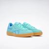 Sneaker REEBOK CLASSIC "REEBOK SMASH EDGE", Gr. 45, ai aqua, recovery blau, gum, Leder, Synthetik, sportlich, Schuhe