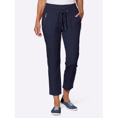 7/8-Hose CASUAL LOOKS, Damen, Gr. 36, Normalgrößen, blau (marine), 98% Baumwolle, 2% Elasthan, unifarben, 7/8-Länge, Hosen Image