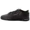 Sneaker REEBOK CLASSIC "EXOFIT LO CLEAN LOGO INT", Gr. 44,5, int, schwarz, silber, silber, Leder, sportlich, Schuhe