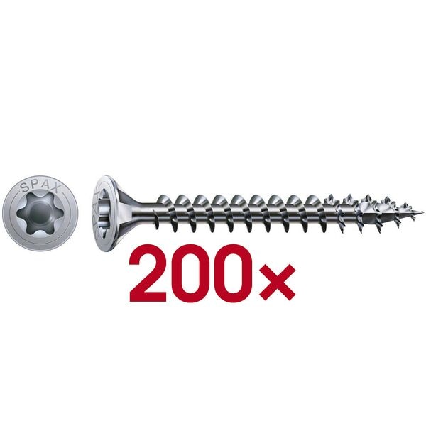 SPAX Universalschrauben »T20 Senkkopf WIROX« 4 x 30 mm 200 Stück Image