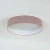Duolla LED-Deckenleuchte Plafond, rosa, Stoff, Ø 45 cm, 3-step-dim