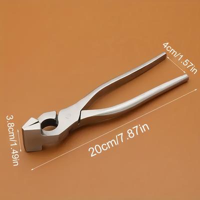 TEMU Metal Adjustable Flat Nose Pliers - Ideal For Leatherworking, Wallet Making, And Precision Crafting, Leatherworking Tool | Adjustable Pliers | Durable Crafting Tool, Leatherworking Supplies Image