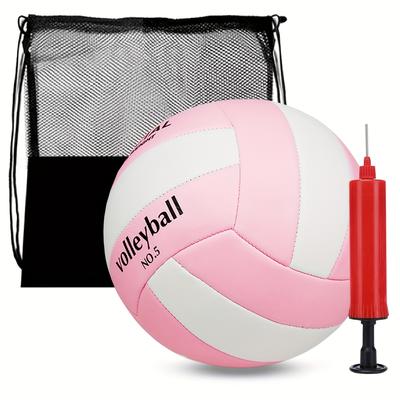 TEMU Gentle Dual-color Beach Volleyball - Official Size 5 - Comfortable Grip & Durable - Suitable For Beginners Or Enthusiasts - 1pc/2pcs/3pcs Set
