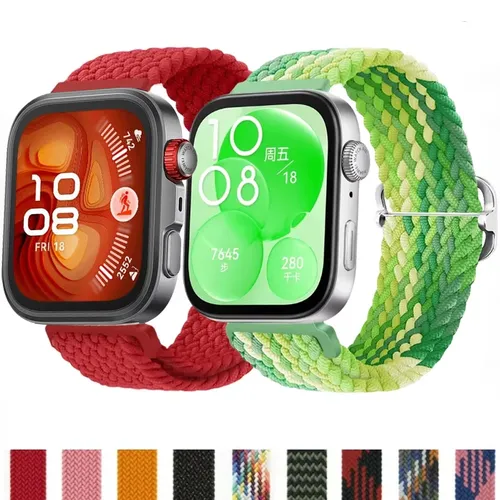 Bracelet à boucle en Nylon pour Huawei Watch Fit 4/3, tissé et respirant, réglable, accessoires de remplacement pour Huawei Watch Fit 4 pro