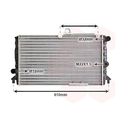 Van Wezel Kühler, Motorkühlung [Hersteller-Nr. 01002005] für Alfa Romeo Image