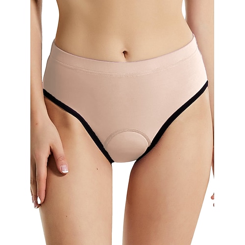 Damen Fahrradunterwäsche-Shorts Fahhrad Slip Formpassend Sport Weich Bequem Schwarz Pfirsich Bekleidung Fahrradbekleidung Image