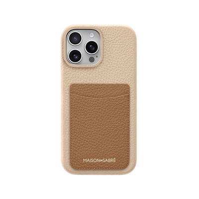 Maison de SABRA Card Phone Case (iPhone 16 Pro) - Sandstone Nude