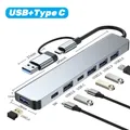 7-IN-2 USB C HUB Tipo C Adattatore Splitter Thunderbolt 3 Docking Station Adattatore per laptop con