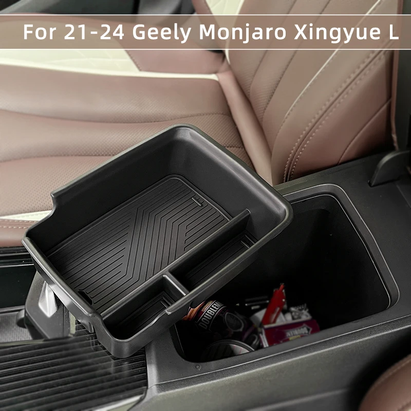 Auto Console Centrale Organizzatore di Stoccaggio Interno Bracciolo Scatola di Immagazzinaggio Per Geely Monjaro Xingyue L 2022 2023 2024 Accessori Auto