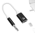 Cavo stereo per auto per cuffie da tipo C a 3,5 mm Convertitore cavo Aux per cuffie Convertitore di tipo C Adattatore per auricolari da 3,5 mm maschio a tipo C
