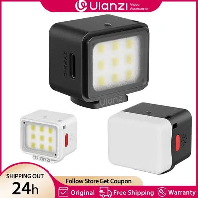 Ulanzi DG01 Mini Cube Light 5600K Video Light for Canon Sony Nikon DSLR Cameras Tripod with Cold Shoe Magnet Mount for Vlog Live