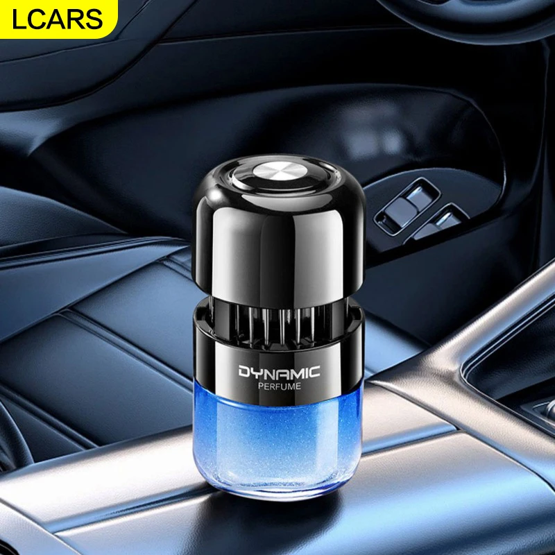Auto Lufterfrischer Solide Parfüm Presse Rotation Diffusor Heimgebrauch Aromatherapie Dekoration Langlebig Licht Duft Auto Zubehör Image