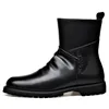 Herbst Winter Neue Designer Große Größe Stiefeletten für Männer Mode Lässig Schwarz Kleid Schuhe