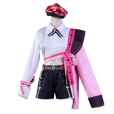 Game Nu: Karneval Cosplay Kostüm Aster Uniformen Perücke für Frauen Halloween Karneval Party Comic Image